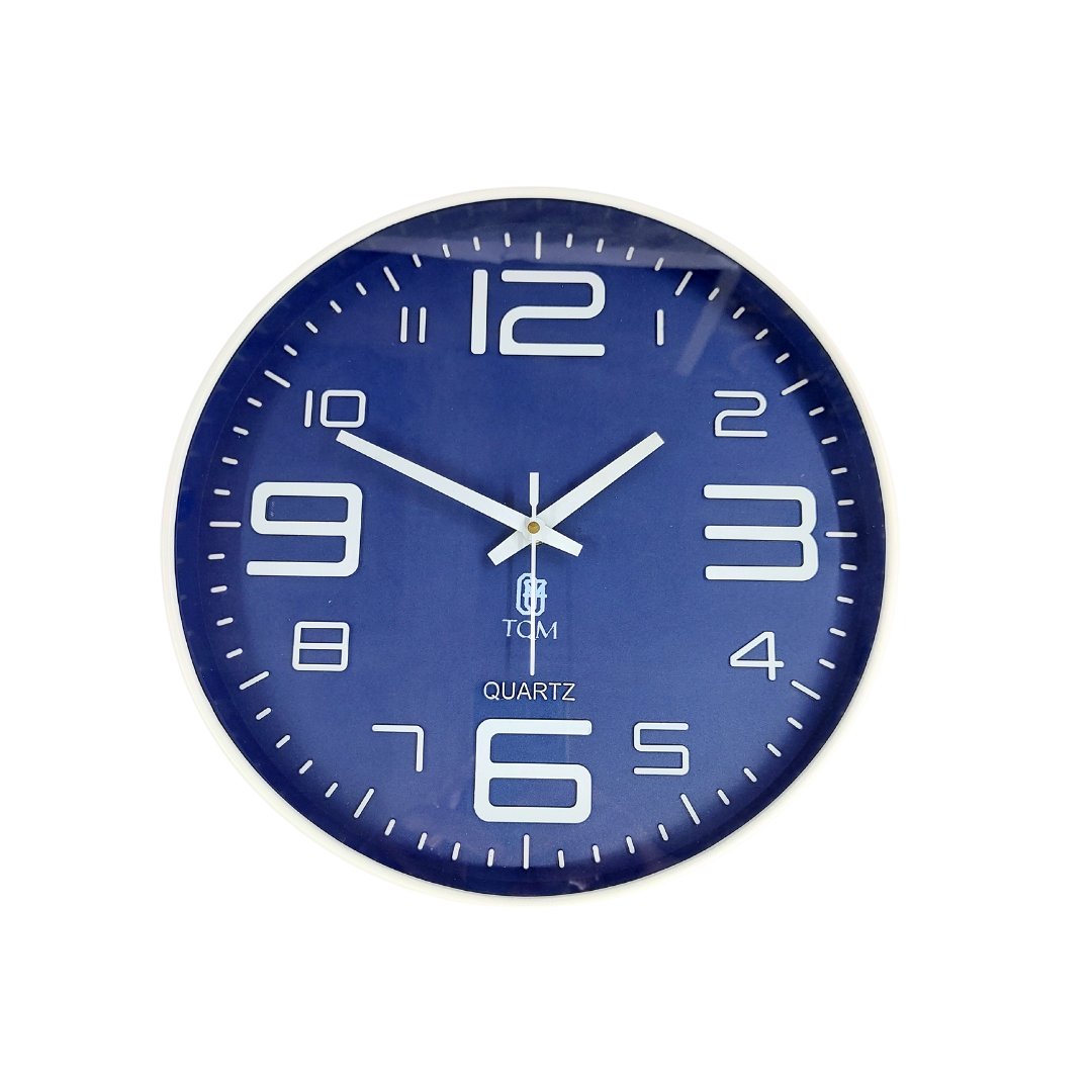 Classic Blue Dial Wall Clock