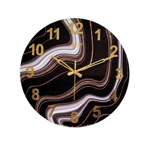 Black Beauty Epoxy Resin Wall Clock