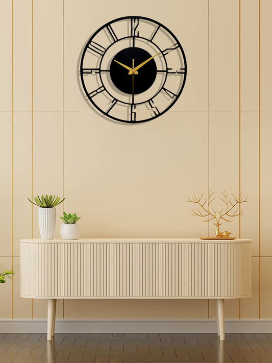 TQM Metal Wall Clock with English Numbers.